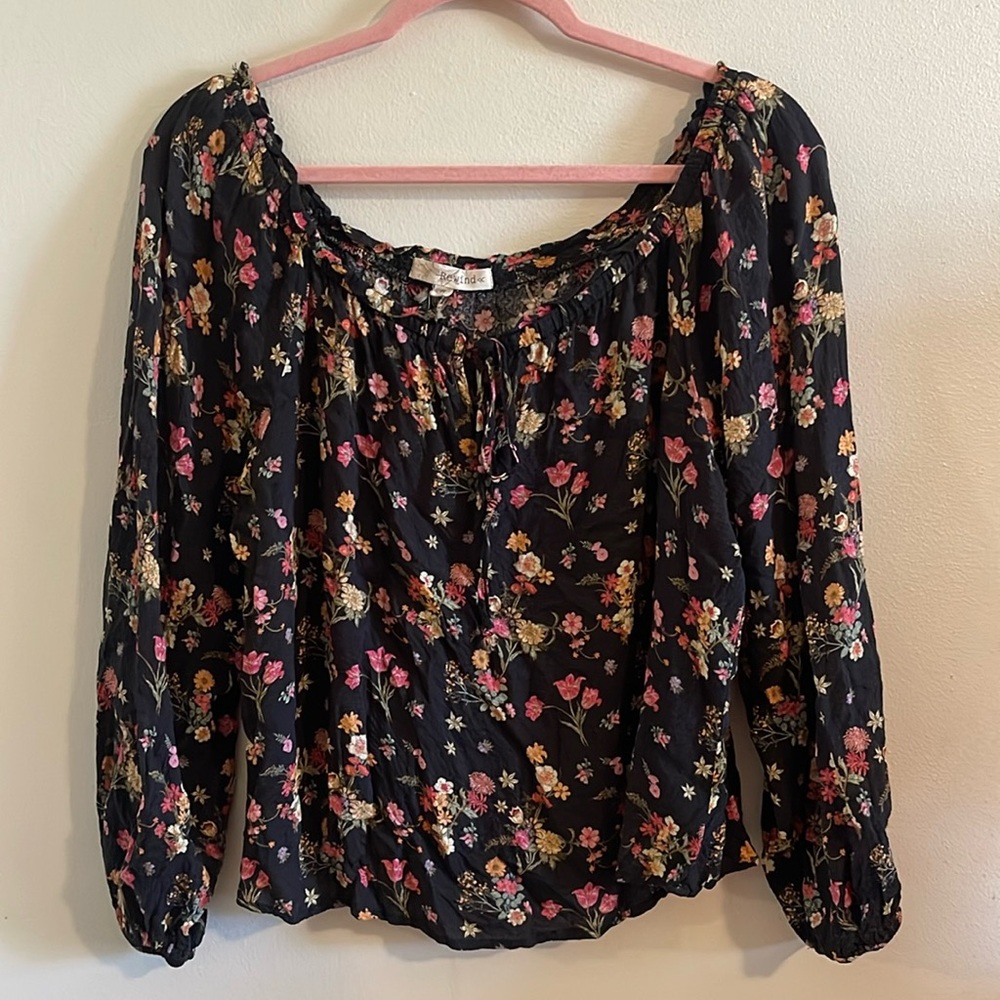 Floral Flirty Long Sleeve Blouse